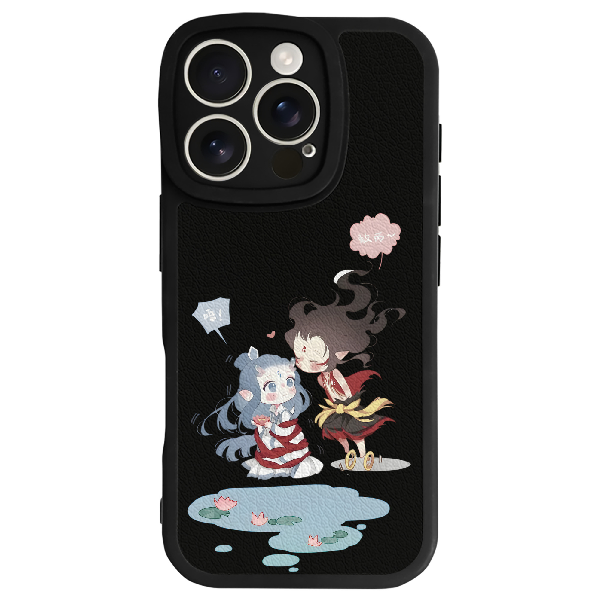 （画像用） Ne Zha 2 ナタ 魔童の大暴れ 【iPhone 16シリーズ対応】シリコンスマホケース（レザー調） 材質：シリコン